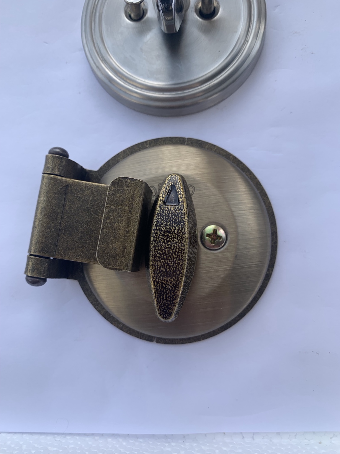 Deadbolt Secure installed around a deadbolt